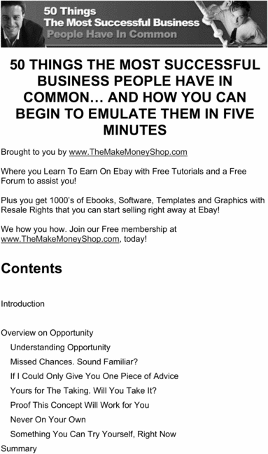 Product picture How to emulate the top 50 successfull people